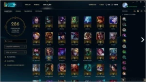 CONTA OURO-92 CHAMPIONS COM VÁRIAS SKINS LENDÁRIAS-ULTIMATE - League of Legends LOL