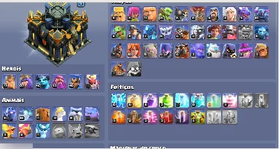 CV 17 RECENTE HEROIS BEM UPADOS! PRA SAIR RAPIDO! - Clash of Clans