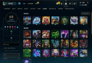 Mestre com 110 Champs e 51 Skins ( 625 PDL ) - League of Legends LOL