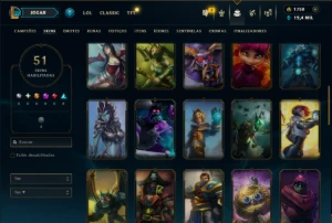 Mestre com 110 Champs e 51 Skins ( 625 PDL ) - League of Legends LOL