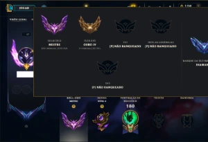Mestre com 110 Champs e 51 Skins ( 625 PDL ) - League of Legends LOL