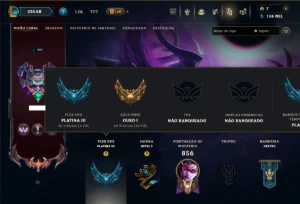 Ouro 1 com TODOS os Champs e 457 Skins +12 Vitoriosas