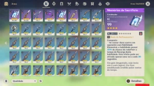 Conta AR16 Hutao + Raiden Shogun + Qiqi + Mona - Genshin Impact