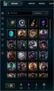 Conta Platina V [FLEX] Ouro V[SOLO/DUO] Todos os Champs - League of Legends LOL