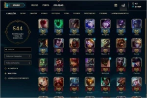 Conta Platina V [FLEX] Ouro V[SOLO/DUO] Todos os Champs - League of Legends LOL