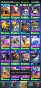 Conta Clash Royale Rei Lvl 13 170kGold 1200Gemas