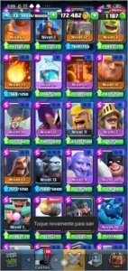 Conta Clash Royale Rei Lvl 13 170kGold 1200Gemas