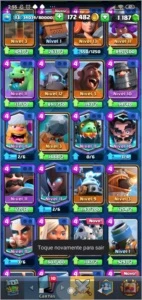 Conta Clash Royale Rei Lvl 13 170kGold 1200Gemas