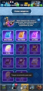 Conta Clash Royale Rei Lvl 13 170kGold 1200Gemas