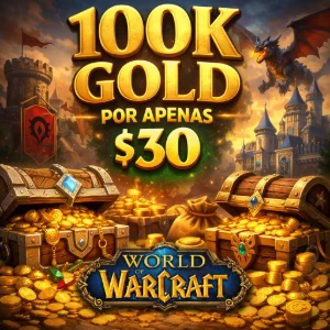 Venda de ouro 100k por 22R$ world of warcraft - Blizzard
