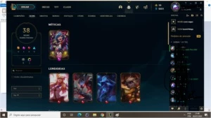 Conta League of Legends (92 campeões) Gold 3 LOL
