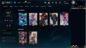 Conta League of Legends ( 287 skins todos os champs ) LOL