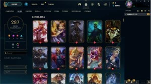 Conta League of Legends ( 287 skins todos os champs ) LOL