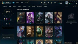 Conta de LOL com todos os campeões, 297 skins e mmr alto - League of Legends