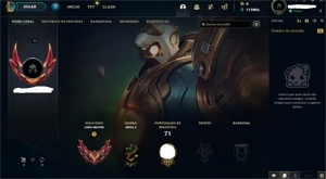 CONTA GRÃO MESTRE (SKINS PAX, BLACK ALISTAR, RYZE HUMANO +) - League of Legends LOL
