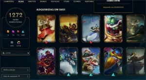CONTA GRÃO MESTRE (SKINS PAX, BLACK ALISTAR, RYZE HUMANO +) - League of Legends LOL