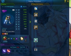 Conta GDMO Omegamon/Midgame - Digimon Masters Online