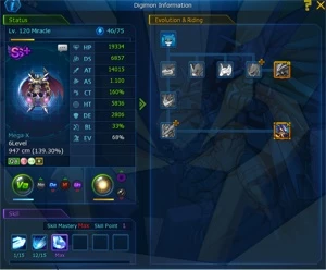 Conta GDMO Omegamon/Midgame - Digimon Masters Online