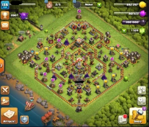 Conta Cv 11 Rushada Barata 1.5K De Gemas - Clash of Clans
