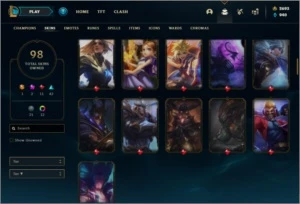 Conta prata 3 com 98 skins NO SERVIDOR N.A COM 2600 RP - League of Legends LOL