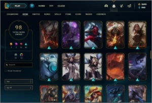 Conta prata 3 com 98 skins NO SERVIDOR N.A COM 2600 RP - League of Legends LOL