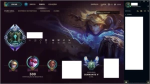 Conta LOL Diamante S4, S5, S6 skins super RARAS - League of Legends