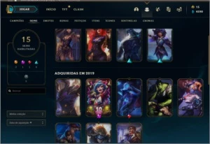 conta lol gold 1 - League of Legends