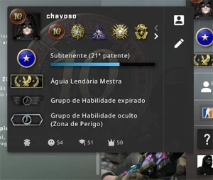 Vendo conta CSGO Águia 2 LEVEL 18 GC com Medalhas Raras - Counter Strike