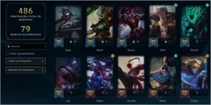 Vendo conta de LoL com 68% de desconto ( 211 skins ) - League of Legends