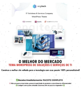 Tema WordPress de soluções e serviços de TI - Engitech - Others
