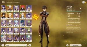 GENSHIN IMPACT - AR46 ZHONGLI, KAZUHA, SHOGUN, DILUC E JEAN