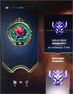 Conta lol  diamante 1 - League of Legends