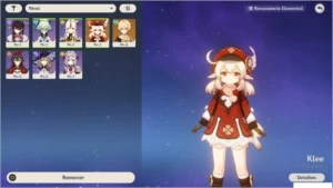 Klee + ningguang + sucrose + beidou AR7 - Genshin Impact