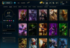 Platina 2 com 50 Champs e 47 Skins ( JG / ADC ) - League of Legends LOL