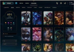 CONTA LOL EDIÇÃO COLECIONADOR - League of Legends