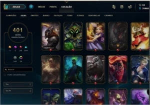 CONTA LOL EDIÇÃO COLECIONADOR - League of Legends