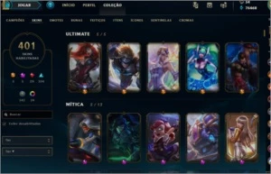 CONTA LOL EDIÇÃO COLECIONADOR - League of Legends