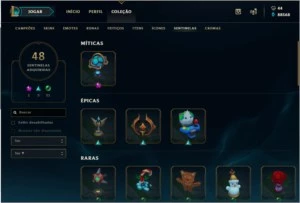 CONTA LOL EDIÇÃO COLECIONADOR - League of Legends