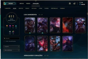 CONTA LOL EDIÇÃO COLECIONADOR - League of Legends