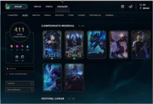 CONTA LOL EDIÇÃO COLECIONADOR - League of Legends