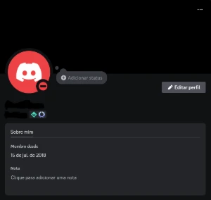 Conta discord 2018