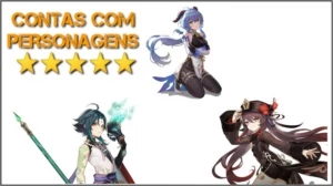Contas com Personagens ⭐⭐⭐⭐⭐ - Genshin Impact