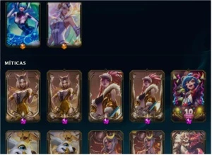 Conta LoL - Platina/Diamante - 265 skins Varias Prestigios - League of Legends
