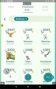 Conta Pokemon Go nvl36, barata com lendários e shinys - Pokémon