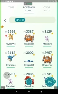 Conta Pokemon Go nvl36, barata com lendários e shinys - Pokémon