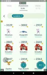 Conta Pokemon Go nvl36, barata com lendários e shinys - Pokémon