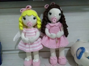 Boneca Angelis com Cachinhos - Artesanato e Personalizados