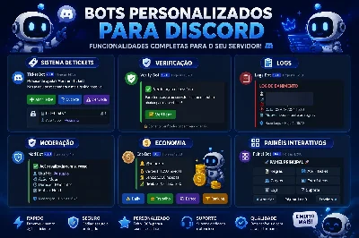 Criação de BOTS personalizaveis para o DISCORD!