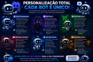 Criação de BOTS personalizaveis para o DISCORD!