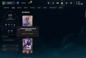 Prata 1 com 105 Champs e 68 Skins + 1 Prestigio ( TOP / JG ) - League of Legends LOL